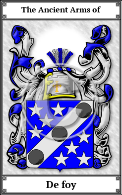 De foy Family Crest Download (JPG)  Book Plated - 150 DPI